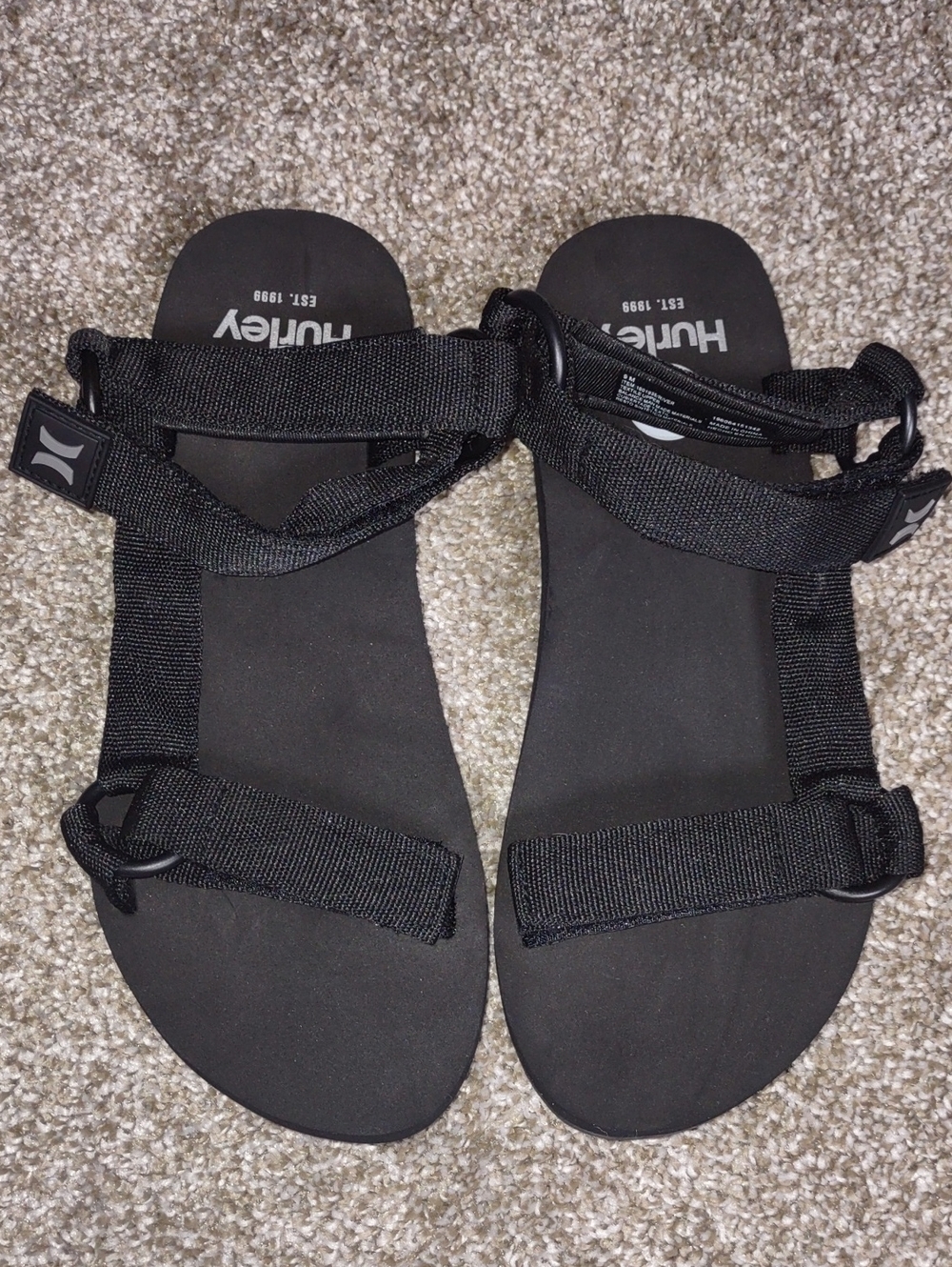 Hurley Strappy Mens Sandals Size 9 New